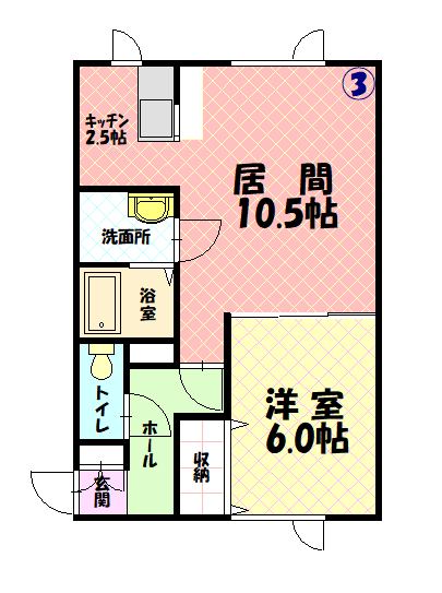 パープル４１０303間取図