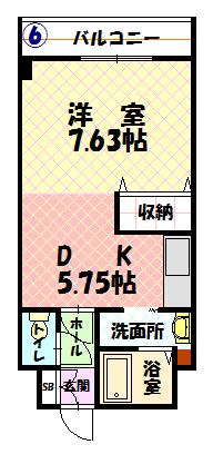 8条ビル306間取図