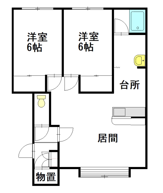 プロビデンスA棟202間取図