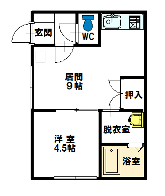 カーサエスポワール206間取図