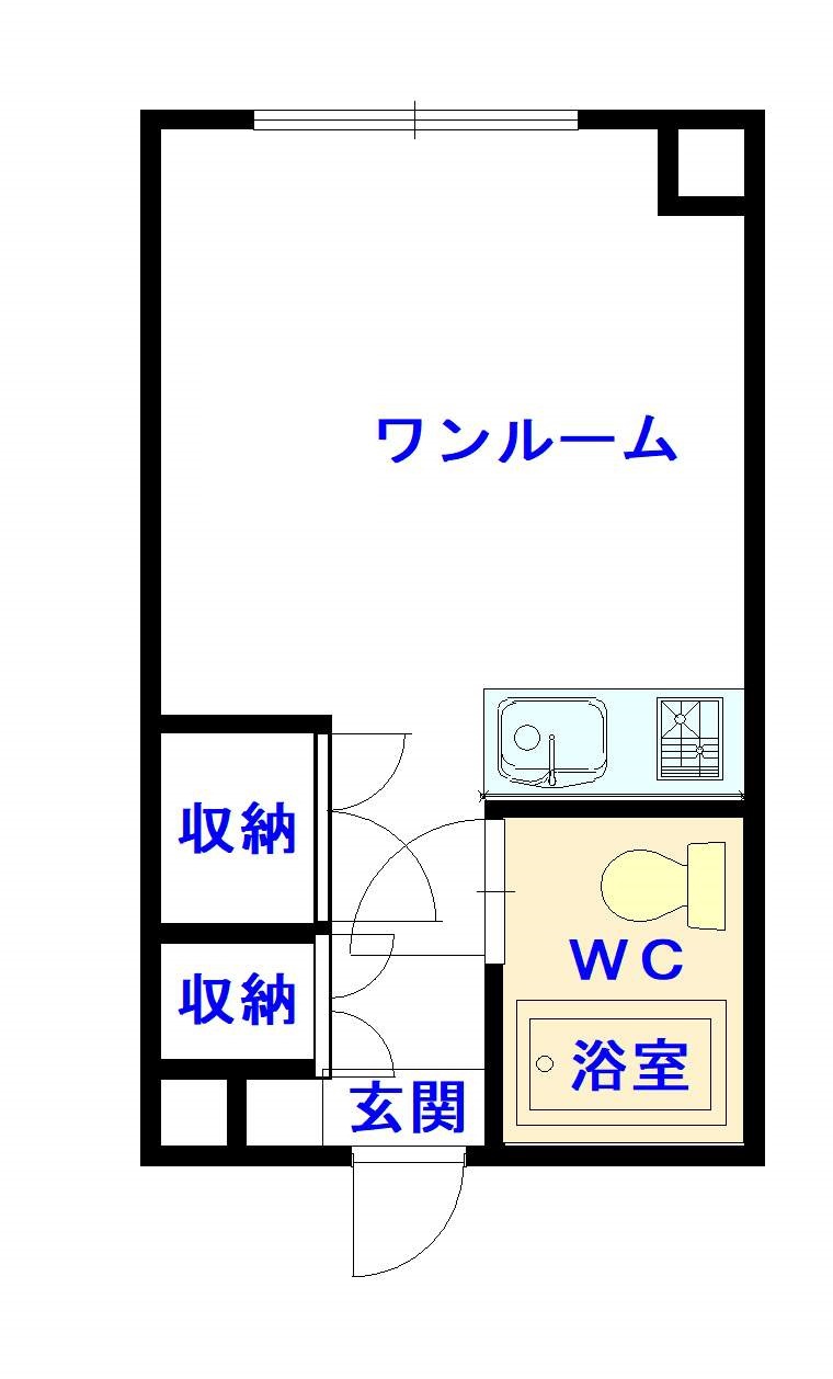 宮の杜ハイツ208間取図