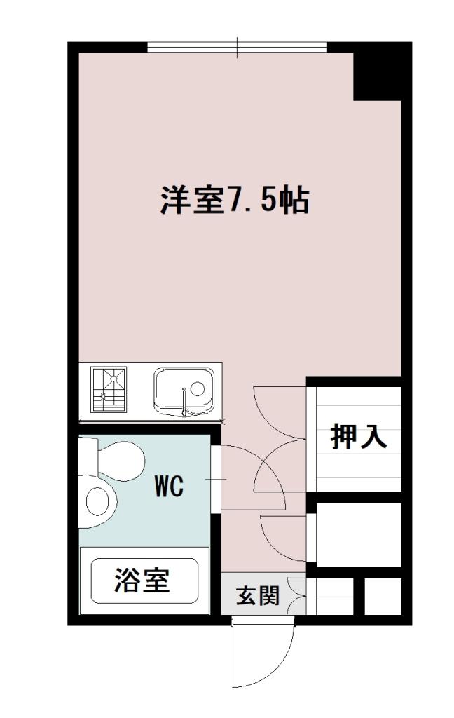 宮の杜ハイツ305間取図