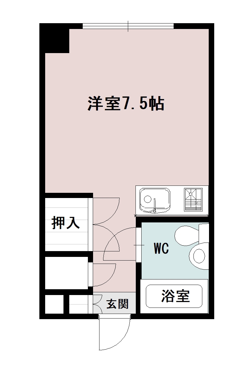 宮の杜ハイツ301間取図