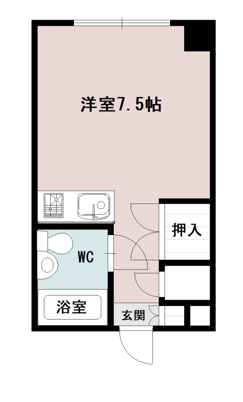宮の杜ハイツ307間取図