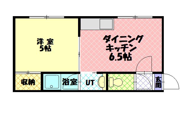 ラポール神楽岡２０１間取図