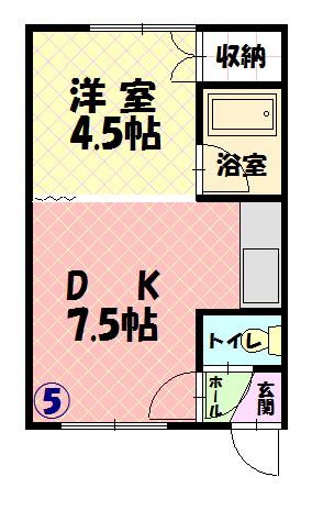 117ハイツ105間取図