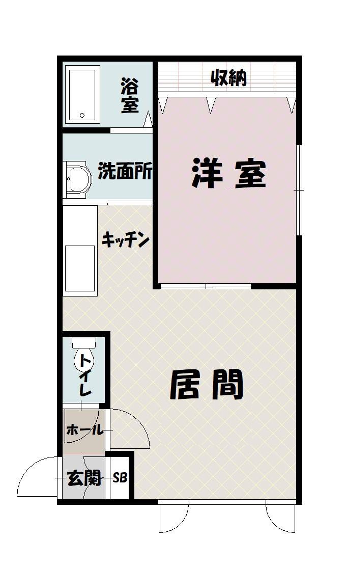 ヴァンクレールB203間取図