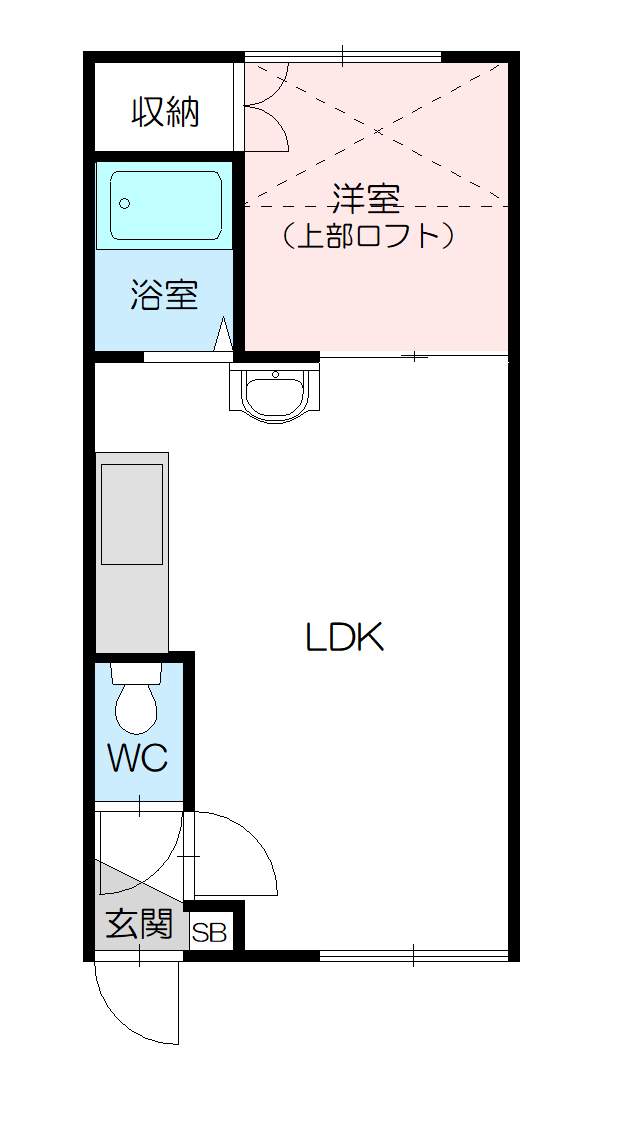 ハンドレッドヴィレッジＧ202間取図