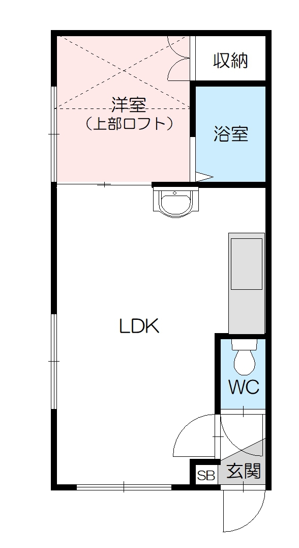 ハンドレッドヴィレッジＧ201間取図