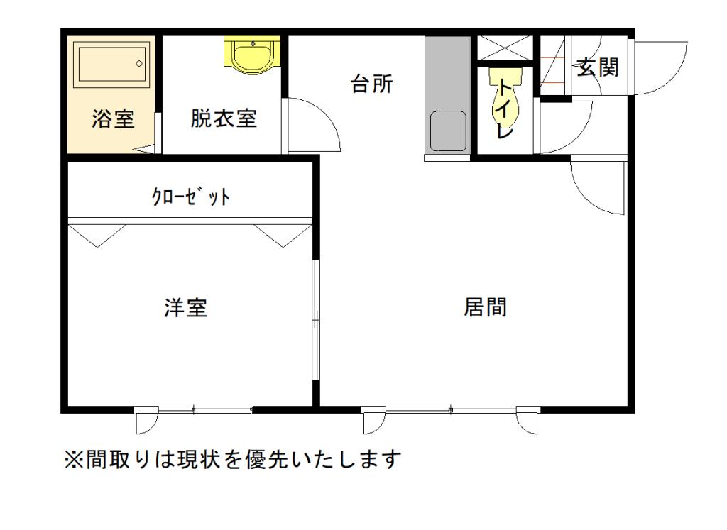 カサブランカ101間取図
