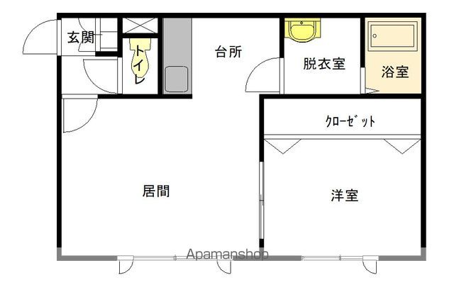 カサブランカ１０５間取図
