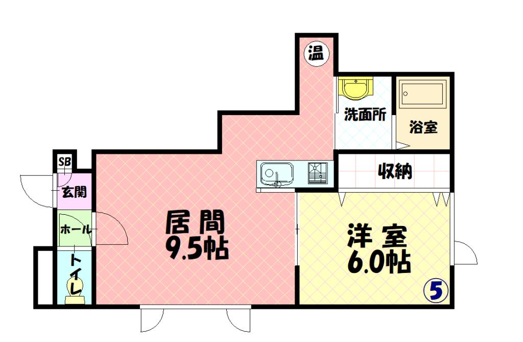 グランピア３・７105間取図