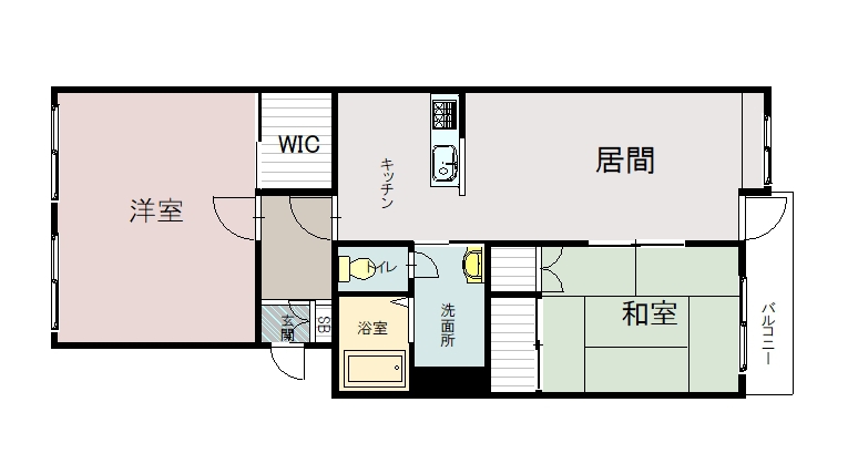 エステートＳＡＴＯ２０６間取図