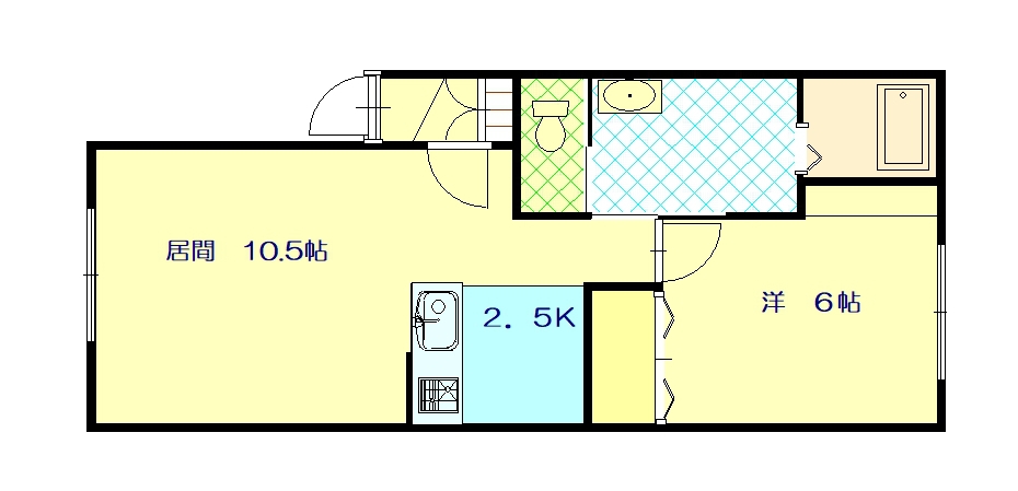ツインクル旭町ＪＩＮ１０２間取図
