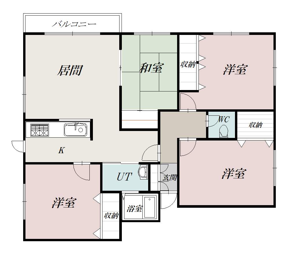 ラ・ポーレⅢ２０５間取図