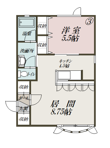 ティアラⅠ２０３間取図