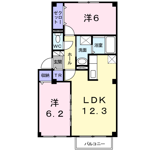 ヴィラチェリオ２０１間取図