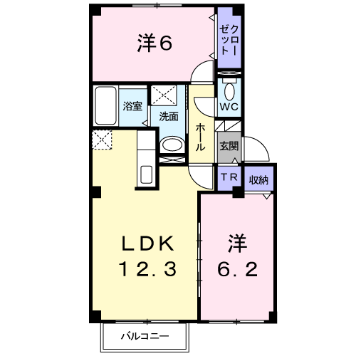 ヴィラチェリオ２０２間取図