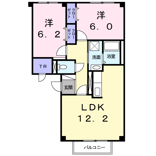 アスピアⅠ１０３間取図