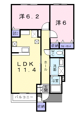 ポルト・ボヌール１０３間取図