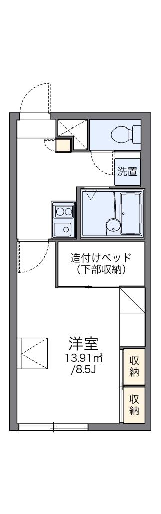 レオパレスMickyHouse101間取図