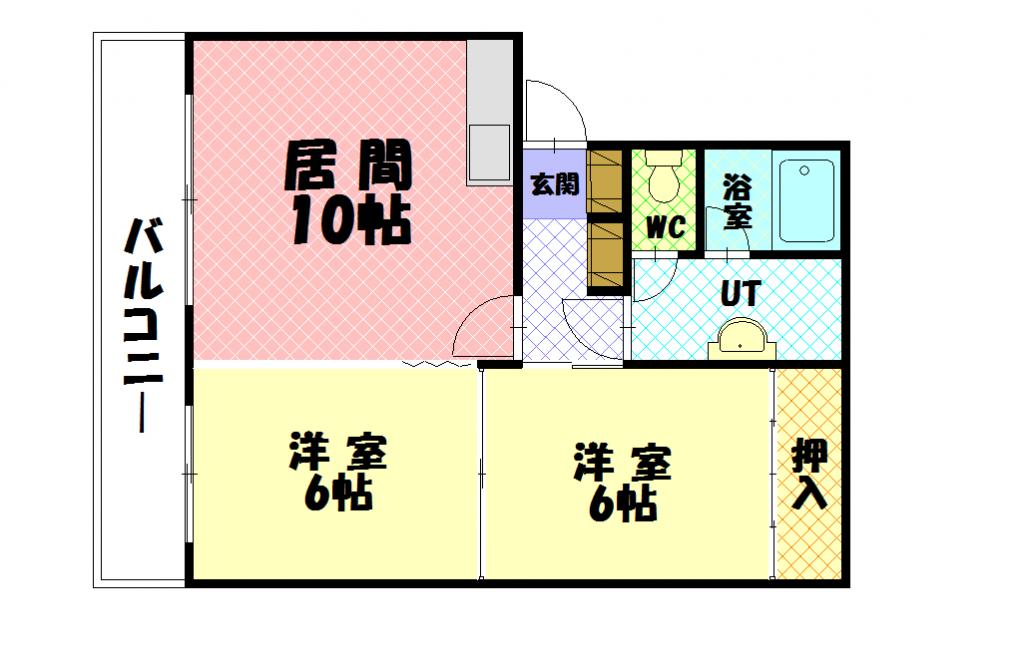 西尾アネックス306間取図