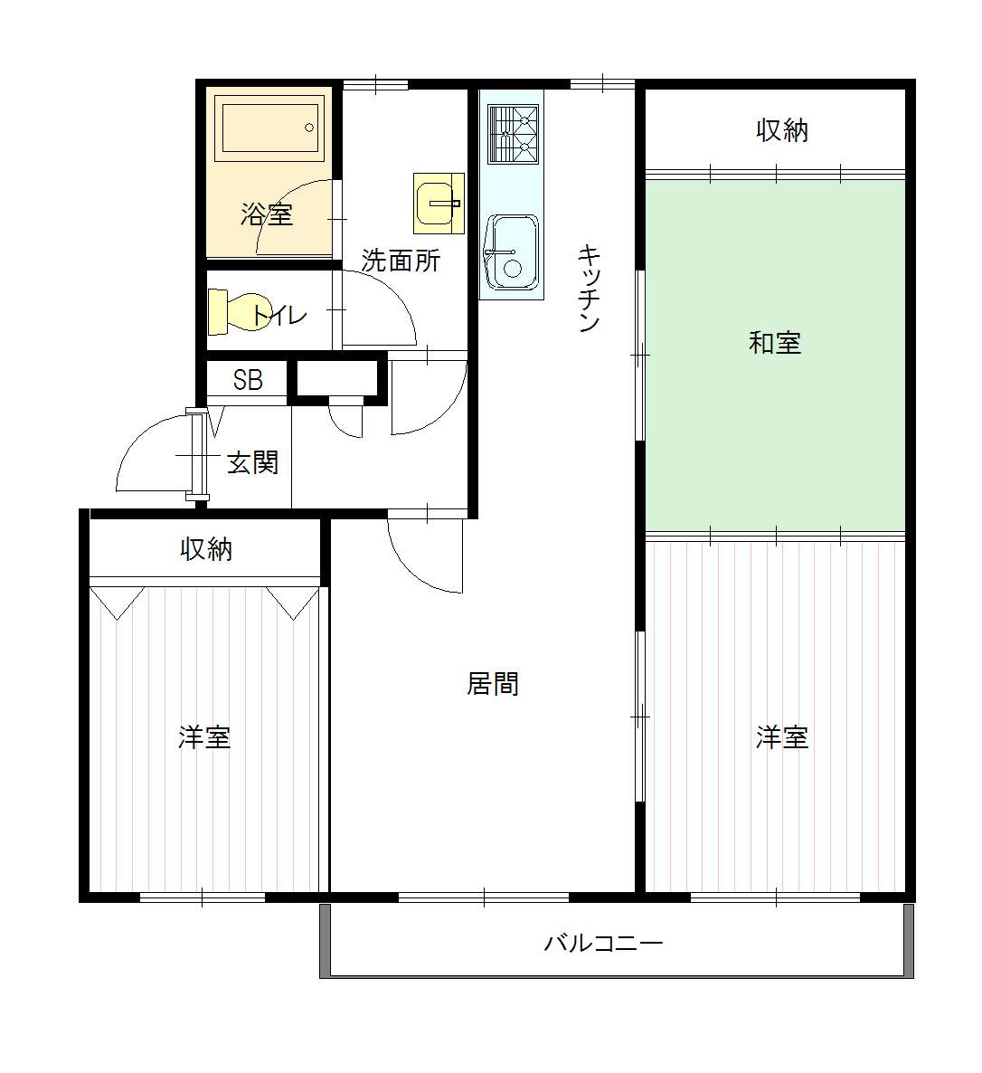 西尾アネックス３０３間取図