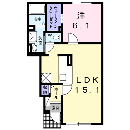 アルモニー１０２間取図