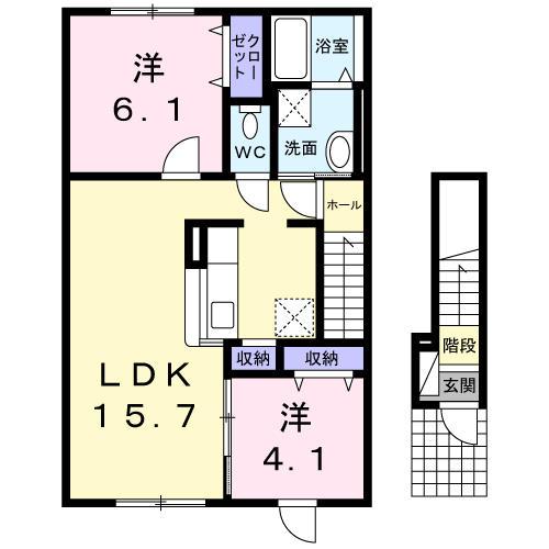アルモニー201間取図