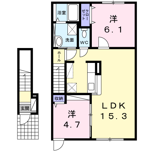 レガーレⅢ２０３間取図