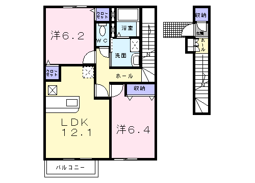 カーサイリーデ204間取図