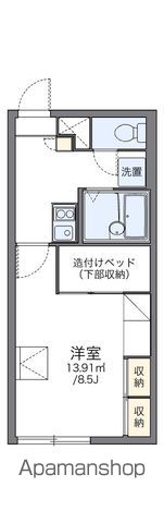レオパレスたいせつ109間取図