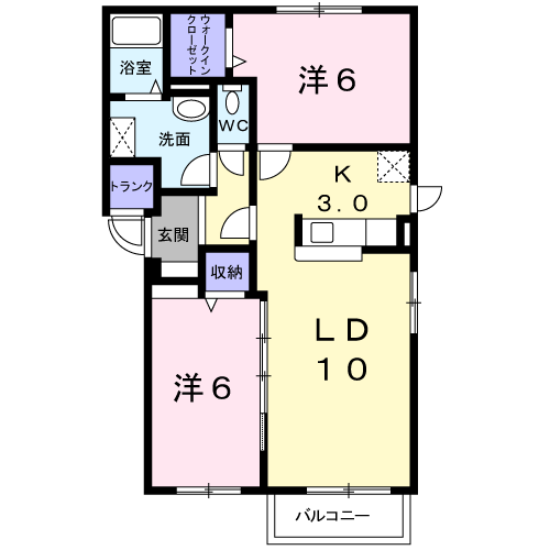 ランデュール304間取図