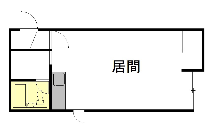 コーポアベ２０３間取図