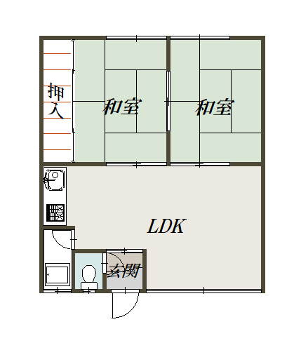 新睦マンション101間取図