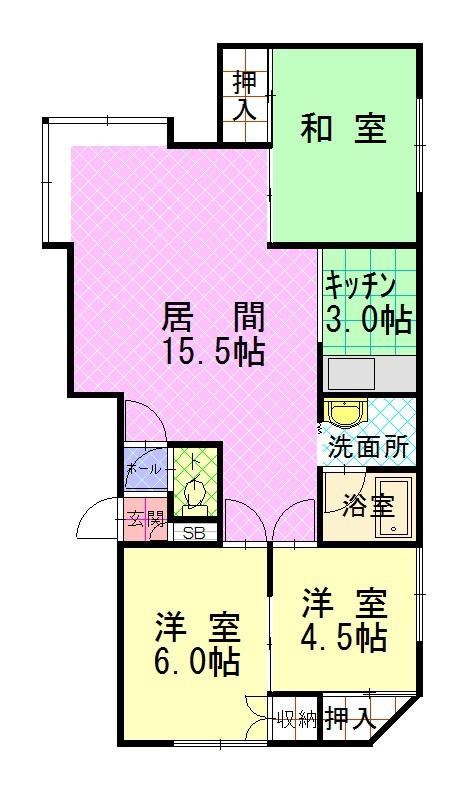 ソピアー春光１０１間取図