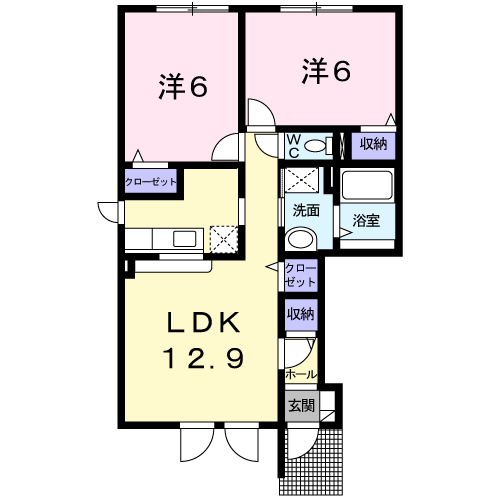 カーサ・ヴェルデ１０１間取図