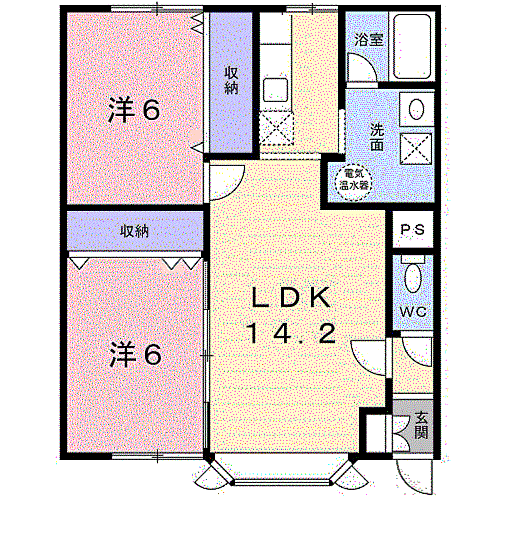 PARK喜多川D203間取図