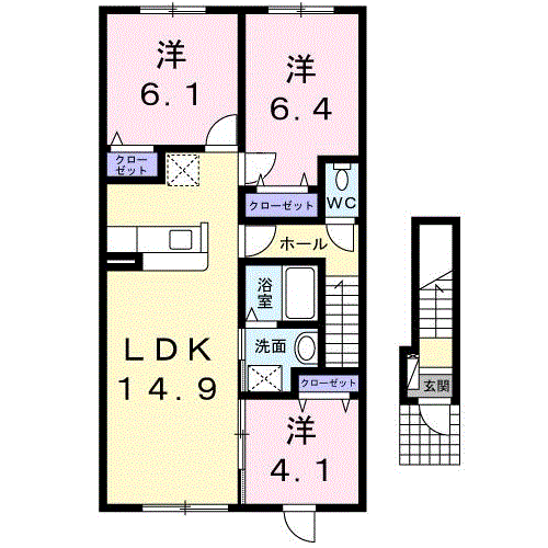 アリ・ビラ201間取図