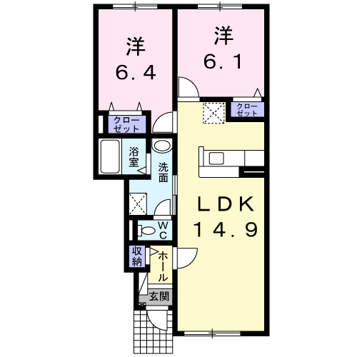 アリ・ビラ103間取図