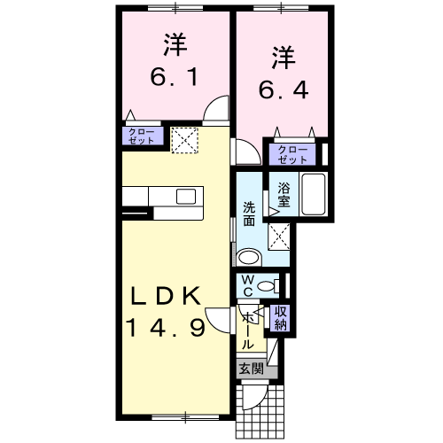 ユピテル１０１間取図