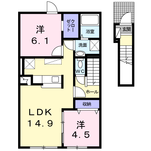 レガーレⅠ２０２間取図