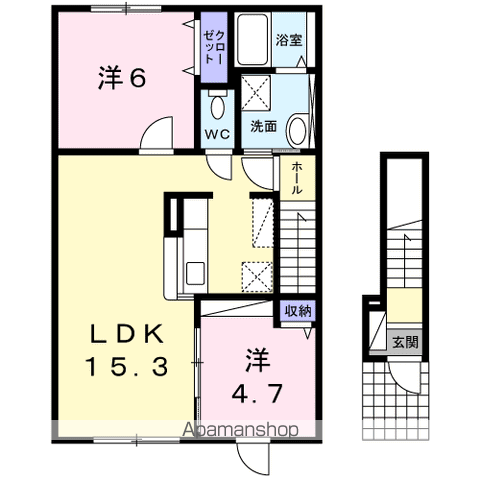 レガーレⅡ２０１間取図