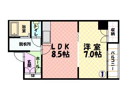 ESY旭川401間取図