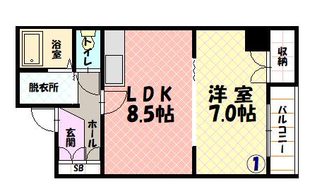 ＥＳＹ旭川６０１間取図