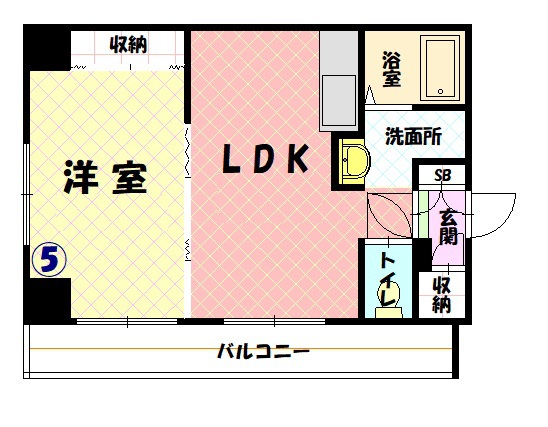 ESY旭川205間取図
