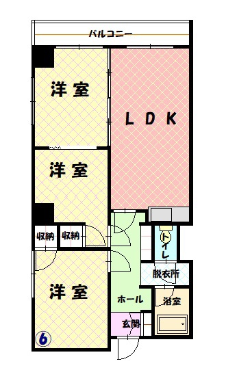 ESY旭川306間取図