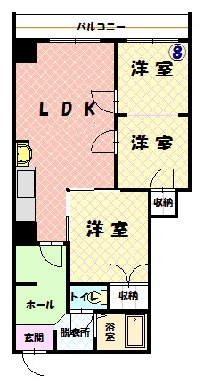 ESY旭川808間取図