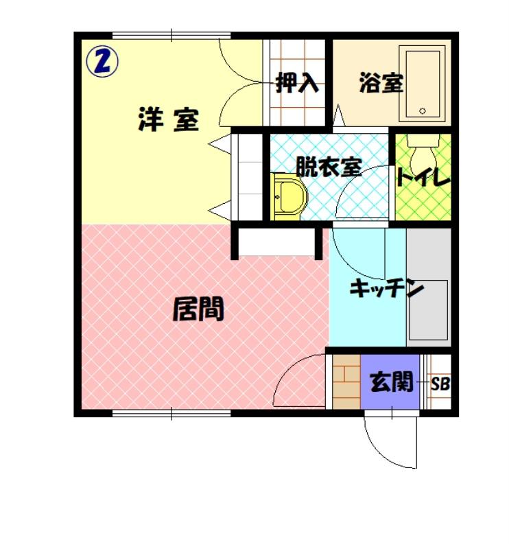グランデ忠和Ａ102間取図