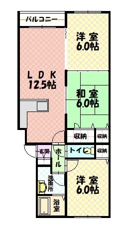 セリエ川端302間取図
